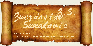 Zvezdoslav Šumaković vizit kartica